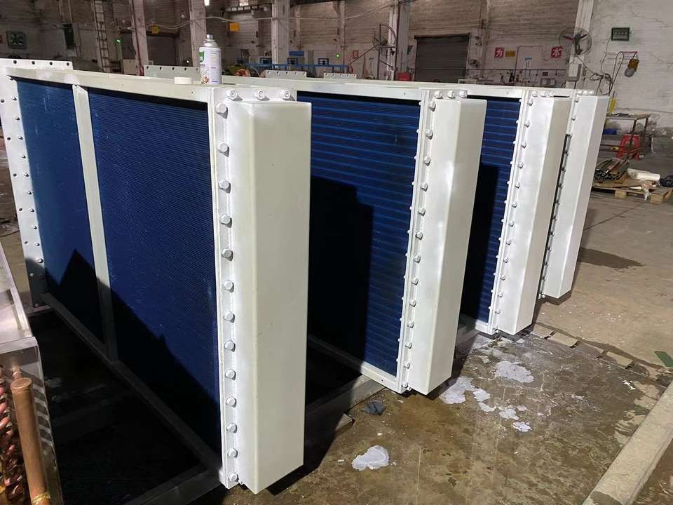 Copper Tube 15.88 1.2mm Thickness Aluminum Fin Water Cooler Efficient Heat Exchanger For Hydro Power Plant Use suppliers