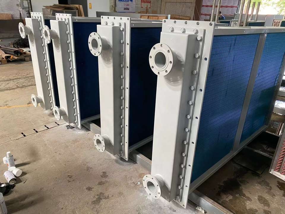 Copper Tube 15.88 1.2mm Thickness Aluminum Fin Water Cooler Efficient Heat Exchanger For Hydro Power Plant Use price